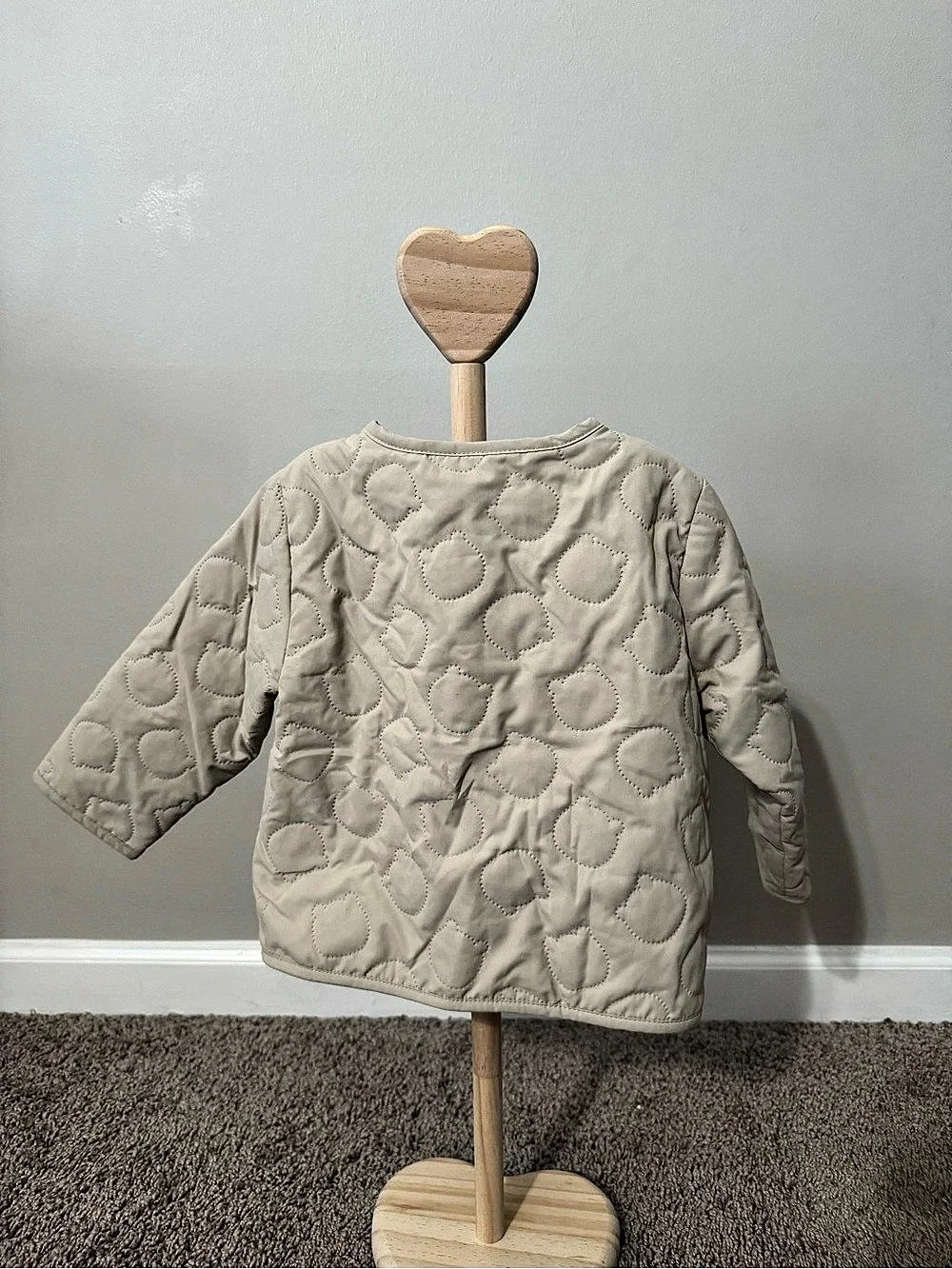 Baby Gap Quilted Jacket Cream Girls 18-24M